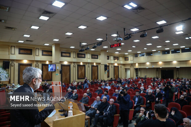 غلامعلی حداد عادل در مراسم یادبود زنده‌یاد «حاج آقا سید علاءالدین میرمحمدصادقی»