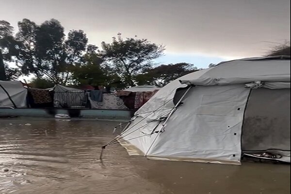 شرایط مصیبتبار آوارگان غزه در سایه سرما و بارندگی + فیلم