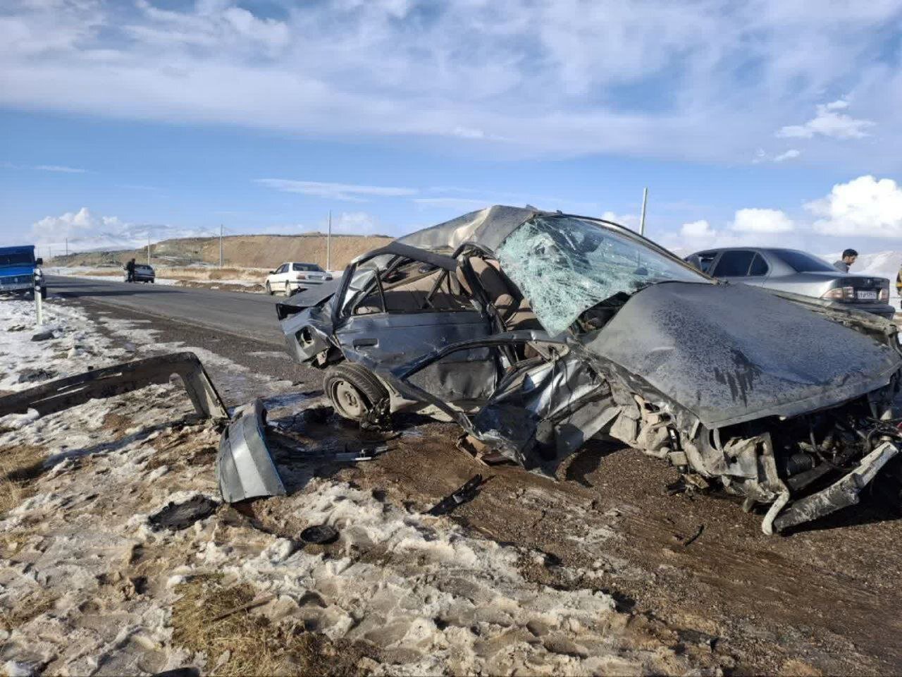 تصادف مرگبار در محور نورآباد-کرمانشاه+ تصاویر تصادف مرگبار در محور نورآباد-کرمانشاه+ تصاویر
