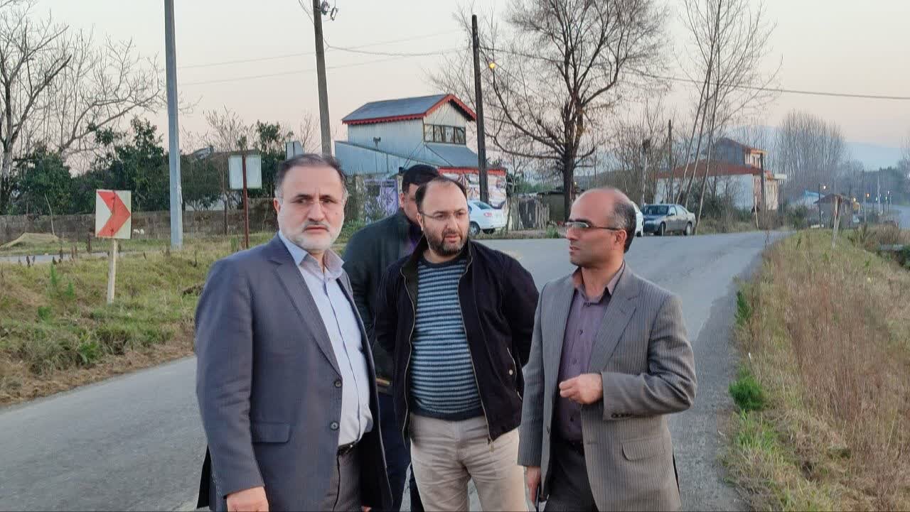 بازدید فرماندار شفت از پروژههای نیمه تمام راهداری