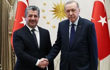 Mesrur Barzani, Erdoğan ile bir araya geldi