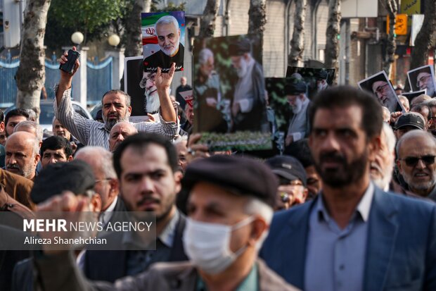 راهپیمایی «جمعه خشم» در گیلان در رشت