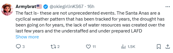 موج ناامیدی کاربران آمریکایی «ایکس» از ناکارآمدی مسئولان؛ در جهنم لسآنجلس تنها ماندیم!