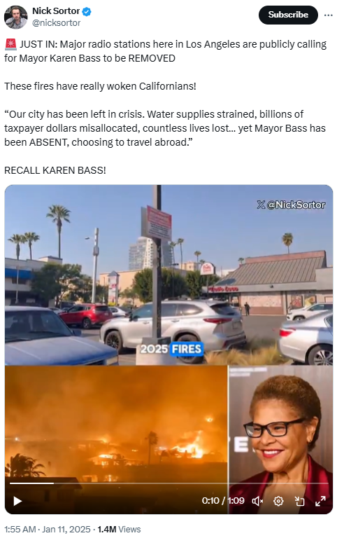 موج ناامیدی کاربران آمریکایی «ایکس» از ناکارآمدی مسئولان؛ در جهنم لسآنجلس تنها ماندیم!