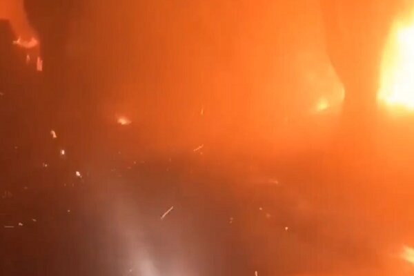 تصاویر جهنمی از یک خیابان در شهر لسآنجلس+ فیلم