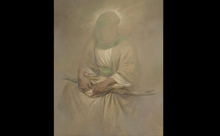 «عرش نشین» منتشر شد؛ نقاشی جدید حسن روحالامین برای ولادت حضرت علی (ع)