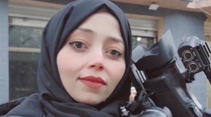 A female Palestinian journalist martyred in Israeli attack