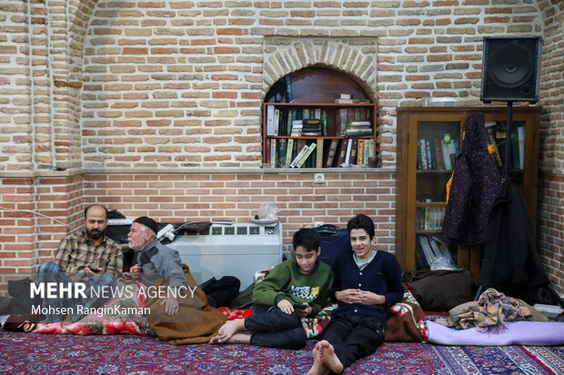 Religious seclusion ceremony at Imam Mosque in Bazaar
