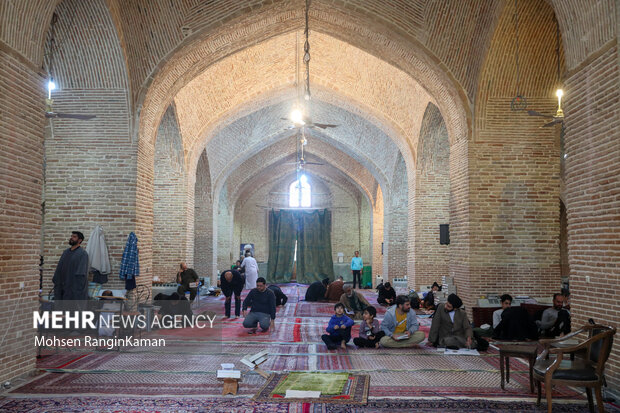 Religious seclusion ceremony at Imam Mosque in Bazaar
