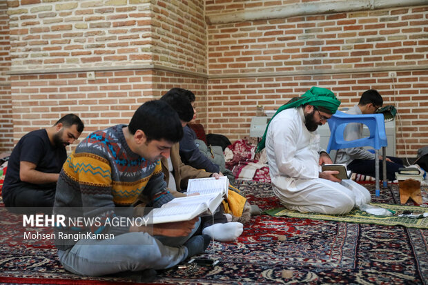 Religious seclusion ceremony at Imam Mosque in Bazaar
