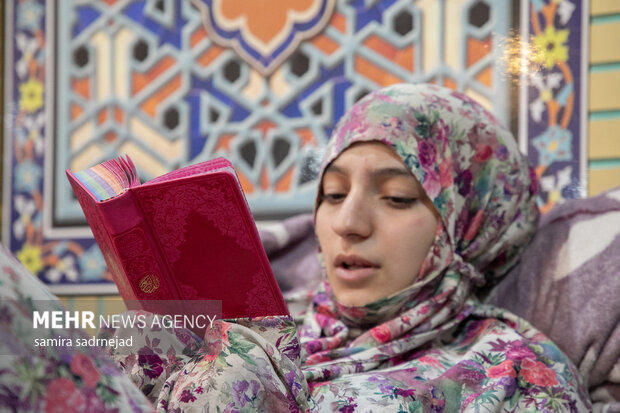 آیین اعتکاف دانش‌آموزی مسجد پنبه‌چی تهران