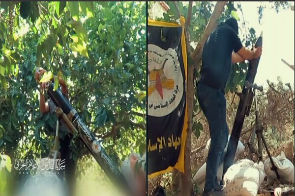 مواضع رژیم صهیونیستی زیر آتش گردانهای قدس+ فیلم