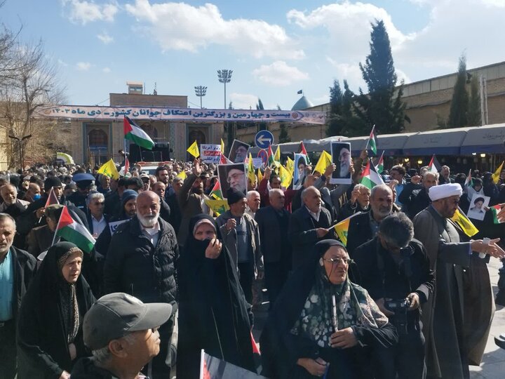 آغاز راهپیمایی جمعه نصر در شیراز