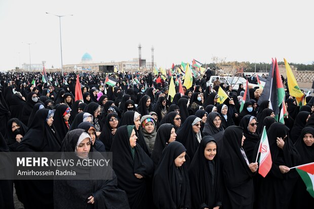 راهپیمایی جمعه نصر در بیرجند