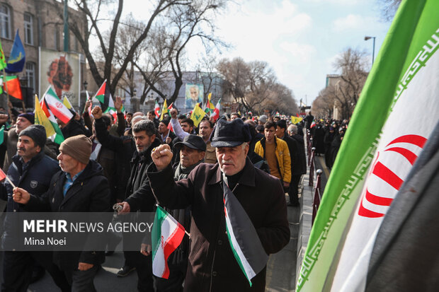 راهپیمایی جمعه نصر در تبریز