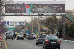 Tehran billboards depict Palestinians’ resistance victory