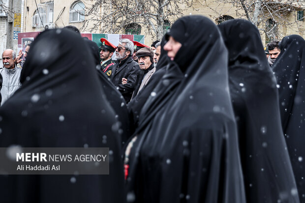 مراسم تشییع پیکر جانباز سرافراز سردار علی حسین محمدزاده