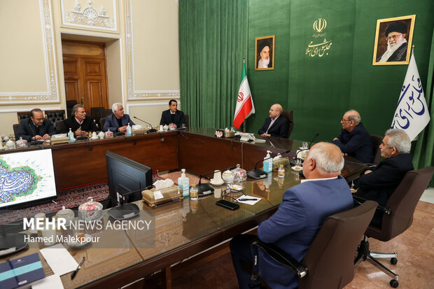 دیدار اعضای دو کانون بازنشستگی کارگری با رئیس مجلس 16
