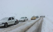 بارش برف در روستای محمدیه و هفتان تفرش