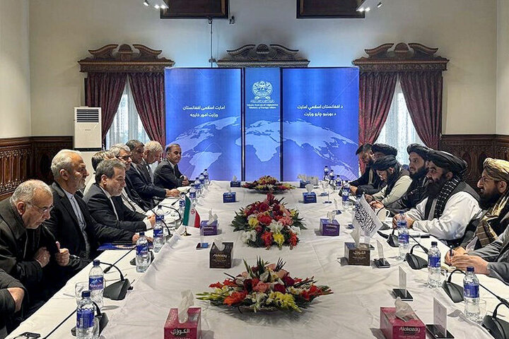 Iran's foreign minister holds talks with Taliban delegation Iran's foreign minister holds talks with Taliban delegation