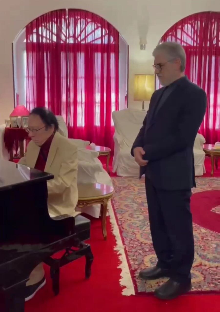 وزیر علوم با استاد شاهین فرهت آهنگساز برجسته موسیقی دیدار کرد وزیر علوم با استاد شاهین فرهت آهنگساز برجسته موسیقی دیدار کرد