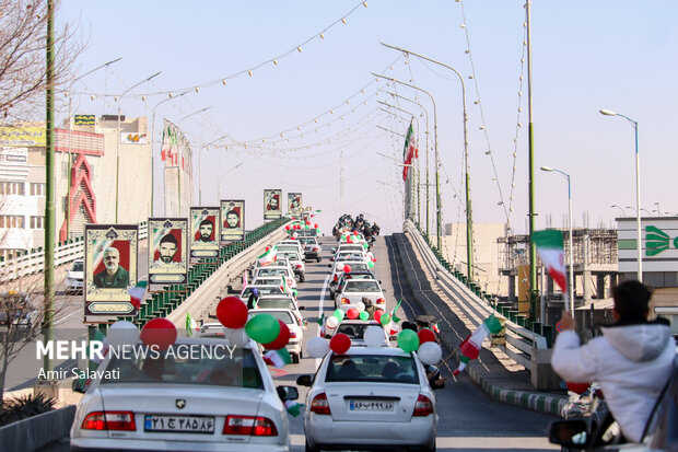 کاروان شادی خودرویی یوم الله 12 بهمن