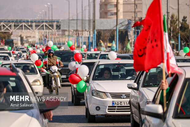 کاروان شادی خودرویی یوم الله 12 بهمن