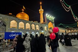 Imam Reza (AS) holy shrine on eve of Shabaniyah Eids