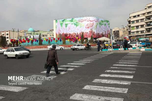 تازه‌ترین طرح دیوارنگاره میدان انقلاب تهران