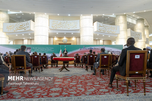 مراسم بزرگداشت سالروز پیروزی انقلاب اسلامی با حضور سفرای خارجی