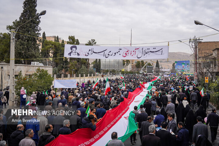 اعلام مسیر راهپیمایی 22 بهمن در شیراز