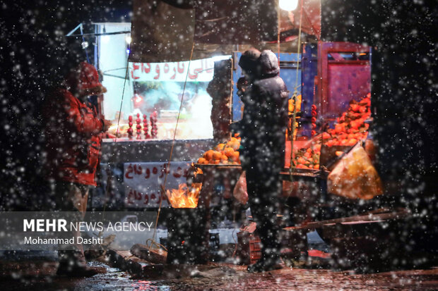 Erdebil'de Karlı Gece