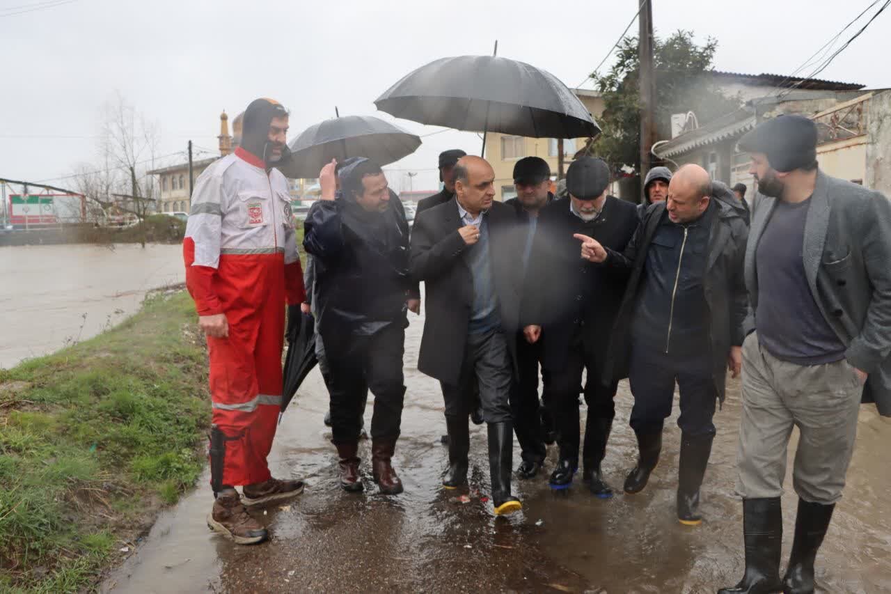 رشت،آبگرفتگي،معابر،شهر،گيلان،عمومي،استاندار،باران