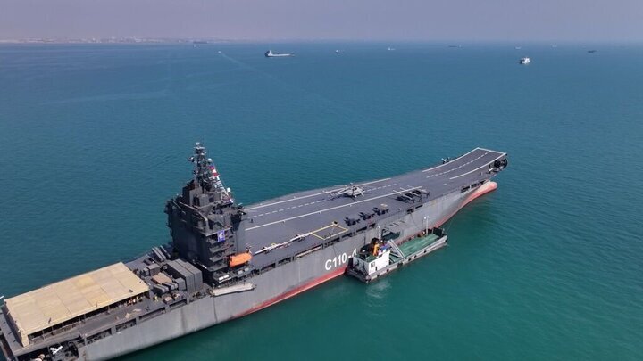 Shahid Bagheri drone carrier fires missiles with 1k range