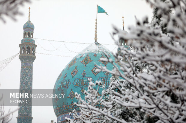 Cemkeran Camii'nde Kar Manzarası