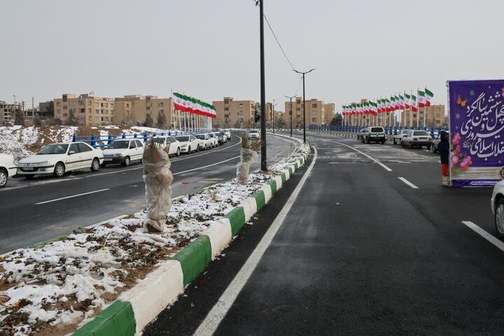 بهره‌برداری از «پل وحدت» شهر صالحیه با حضور معاون عمرانی وزیر