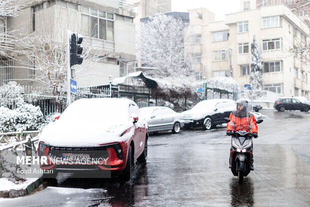 بارش برف در تهران