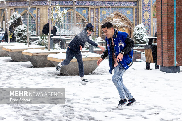 بارش برف در تهران