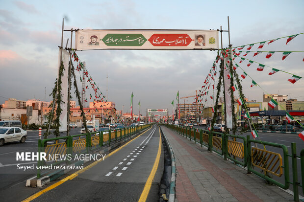 آماده سازی شهر تهران برای جشن انقلاب