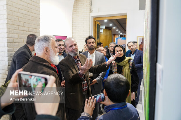 آیین افتتاح جشنواره کشوری هنرهای تجسمی فجر در شیراز