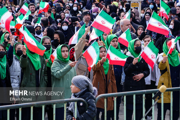 راهپیمایی ۲۲ بهمن در سنندج