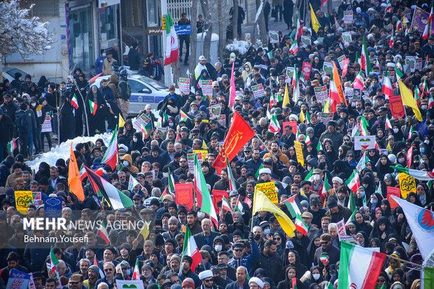 راهپیمایی 22 بهمن در اراک