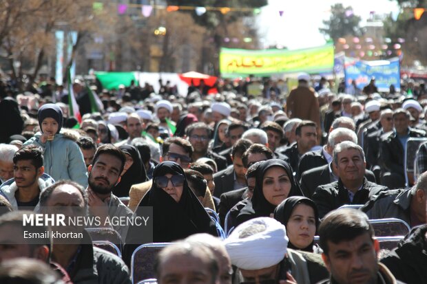 راهپیمایی یوم الله ۲۲ بهمن ماه سیرجان