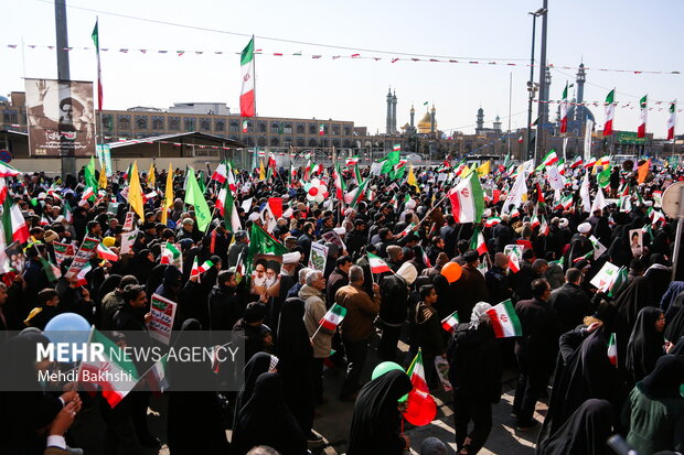 راهپیمایی ۲۲ بهمن در قم