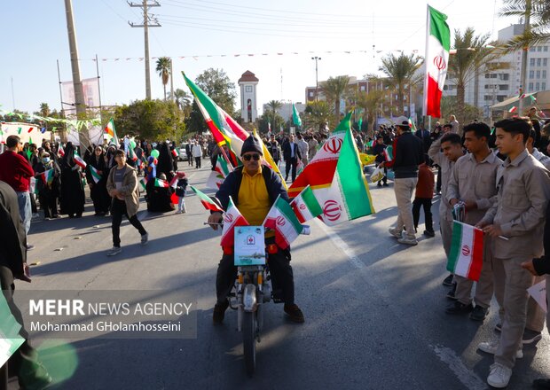 استان بوشهر، 1403،راهپیمایی 22 بهمن ماه در بوشهر