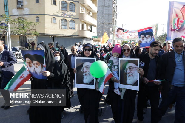 استان بوشهر، 1403،راهپیمایی 22 بهمن ماه در بوشهر