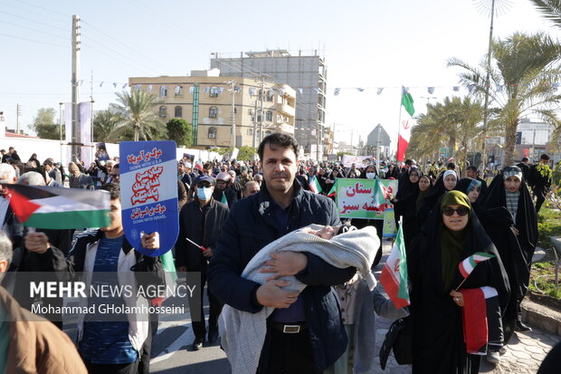 استان بوشهر، 1403،راهپیمایی 22 بهمن ماه در بوشهر