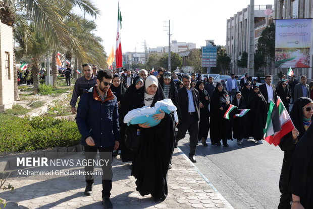 استان بوشهر، 1403،راهپیمایی 22 بهمن ماه در بوشهر