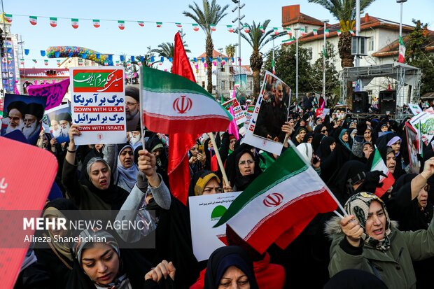 راهپیمایی ۲۲ بهمن در رشت