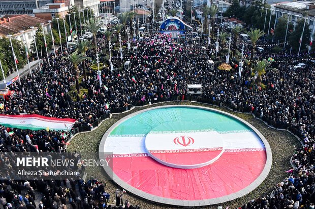 راهپیمایی ۲۲ بهمن در رشت